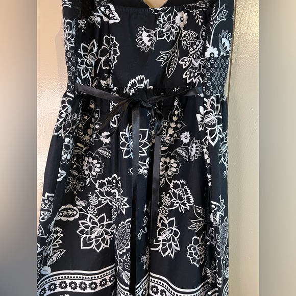 Pinky Youth Floral Black And White Dress - Picture 3 of 8